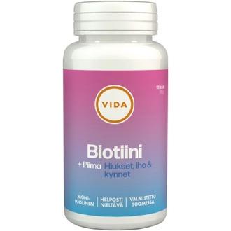 Vida Ravintolisävalmiste Biotiini + Piimaa 120 Tablettia / 95 G