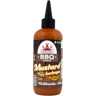 Poppamies BBQ Sauce Mustard barbeque grillikastike 335g