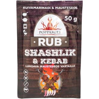 Poppamies Rub Shashlik & Kebab mausteseos 50g