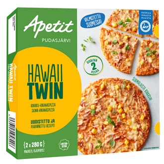Apetit hawaii twin pizza 2x280g pakaste