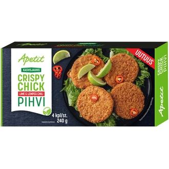 Apetit Kasvisjauhis Crispy Chick pihvi Lime&Lempeä chili pakaste 240g