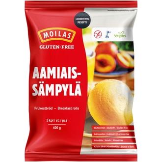 Moilas Gluten-Free Aamiaissämpylä 5kpl/400g, pakaste