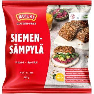 Moilas Gluten-Free Siemensämpylä 4kpl/280g kypsä pakaste