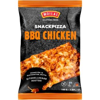 Moilas Gluten-Free Snackpizza BBQ Chicken 100 g esipaistettu pakaste