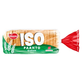 Vaasan ISOpaahto Graham 500 g paahtoleipä