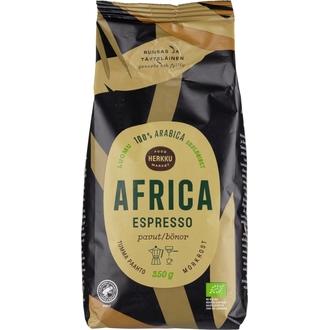 Herkku Luomu Africa Espresso pavut 350 g tumma paahto