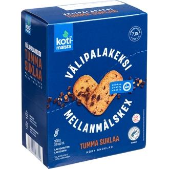 Kotimaista Välipalakeksi tumma suklaa 10 x 30g