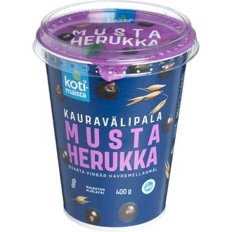 Kotimaista kauravälipala mustaherukka 400g