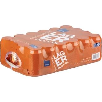 24-pack Rainbow Lager olut 4,2 % tölkki 0,33 L