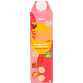 Coop mansikka-banaanismoothie 1 l