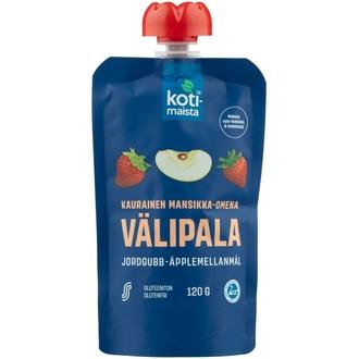 Kotimaista kaurainen mansikka-omena välipala 120 g