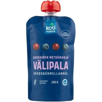 Kotimaista kaurainen metsämarja välipala 120 g