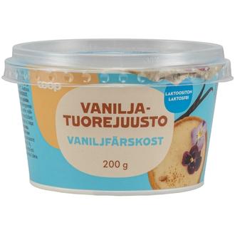 Coop vaniljatuorejuusto laktoositon 200 g