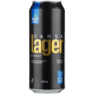 Kotimaista Vahva Lager 7,0% olut 0,5l tölkki