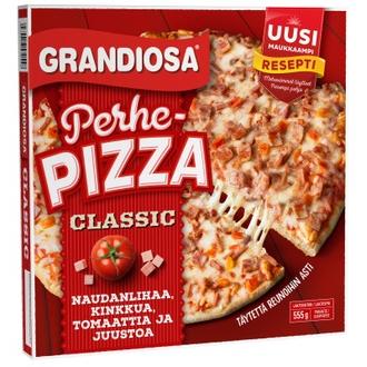 Grandiosa Classic perhepizza naudanlihaa, paprikaa ja juustoa 555g pakaste