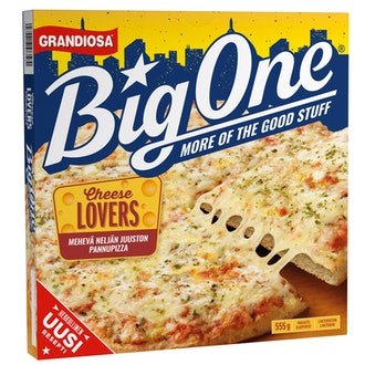 Grandiosa BigOne pan pizza cheese lovers juustopizza 555g