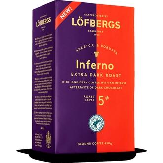 Löfbergs Inferno Erittäin tumma Suodatinkahvi 450g Rainforest Alliance