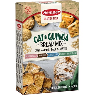 Semper leipäjauhoseos kaura kvinoa 460g gluteeniton