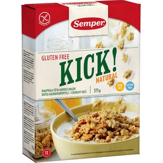 Semper Kick! Kauramuromysli Natural 375g gluteeniton