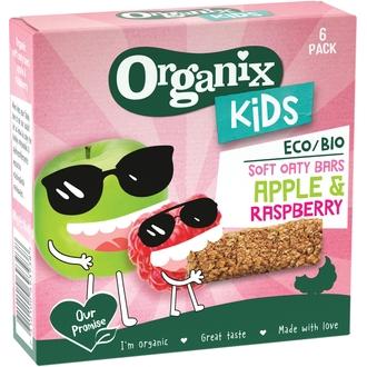 Organix Kids Oaty Bars Raspberry & Apple Luomu täysjyvä kaurapatukka 180g (6x30g)