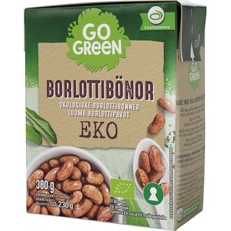 GoGreen Luomu Borlottipavut 380g/230g