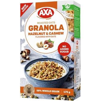 AXA Granola Hassel- & Cashewpähkinä 475g