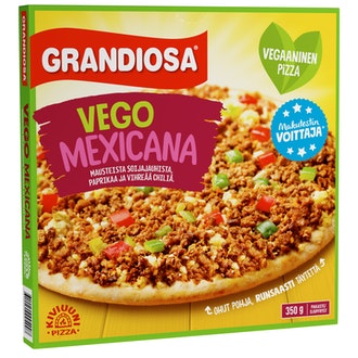 Grandiosa vego mexicana kiviuuni pakastepizza 350g