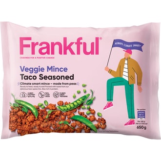 Frankful veggie mince taco seasoned vegaaninen muru 650g pakaste