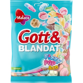 MALACO Gott och Blandat Fizzy Pop Mix 170g makeissekoitus