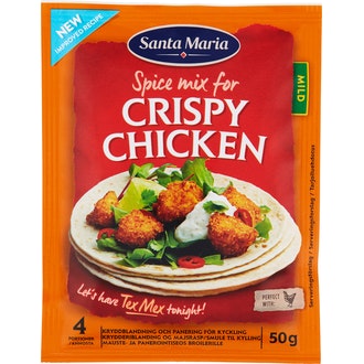 Santa Maria Crispy Chicken Spice Mix Mausteseos kanalle 50 g