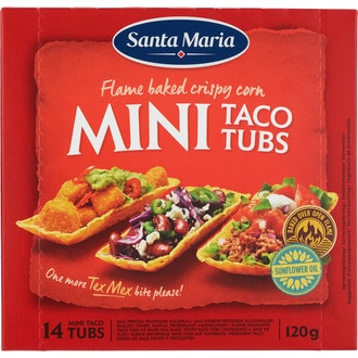Santa Maria Tex Mex Mini Taco Tubs 120g