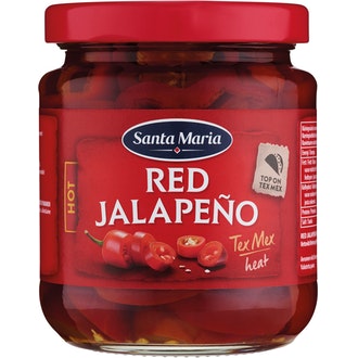 Santa Maria Tex Mex Jalapeno Red Hot  punainen jalapeñochili liemessä 215/110g