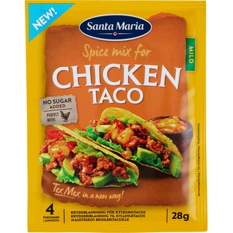 Santa Maria Chicken Taco Spice Mix mausteseos kanalle 28 g