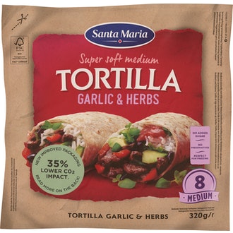 Santa Maria Tex Mex Tortilla 320g Herbs-Garlic