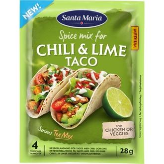 Santa Maria 28G Chili & Lime Taco Spice Mix