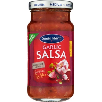 Santa Maria Garlic Salsa Medium valkosipulilla maustettu salsakastike 230 g