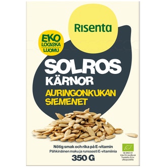 Risenta auringonkukansiemen 350g luomu