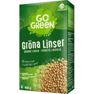 GoGreen Vihreät linssit 400 g