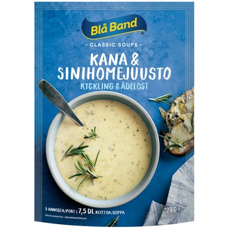 Blå Band Juhlava kana-sinihomejuustokeitto 78g