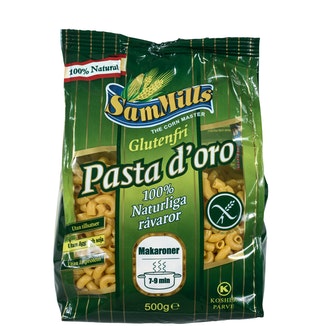 SamMills Pasta d\'oro 500g Makaroner luontaisesti gluteeniton pasta