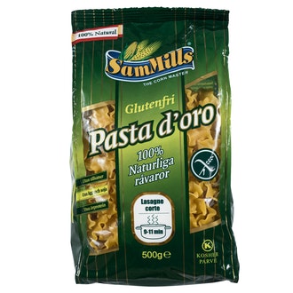 SamMills Pasta D\'oro lasagne corte luontaisesti gluteeniton pasta 500g