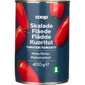 Coop kuoritut kokonaiset tomaatit 400 g