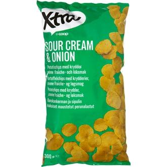 Xtra 300G Sourcream & Onion Perunalastut