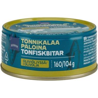 Rainbow Tonnikalaa paloina oliiviöljyssä 160/104 g