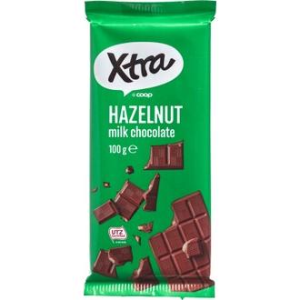 Xtra maitosuklaa hasselpähkinärouheella 100 g