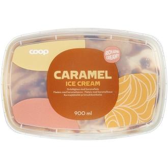 Coop kinuskikermajäätelö 900 ml/450 g