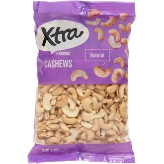 Xtra cashewpähkinät natural 500 g