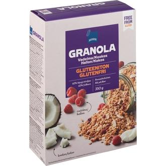 Rainbow granola vadelma ja kookos gluteeniton 350 g