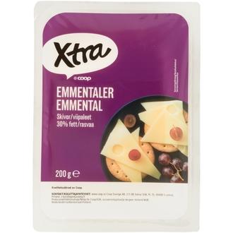 Xtra Emmental 30 % juustoviipaleet 200 g