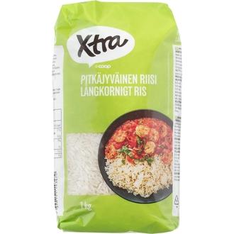 Xtra pitkäjyväinen riisi 1 kg